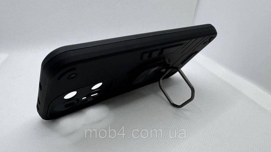 Противоударний чохол Armor Ring з підставкою під магнітний держак для Oppo Reno 13 5G Чорний 2884402199 фото