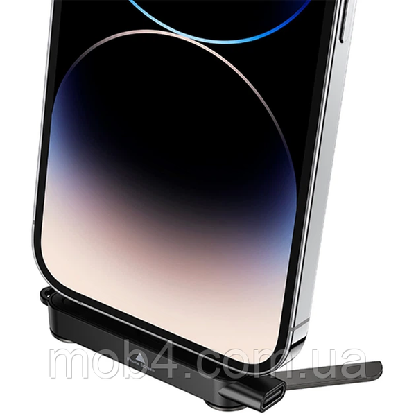Переходник HOCO UA47 iP male to Type-C female скоростной адаптер подставка 2в1 для iPhone и iPad с поддержкой PD 30W Серый 3152285125 фото