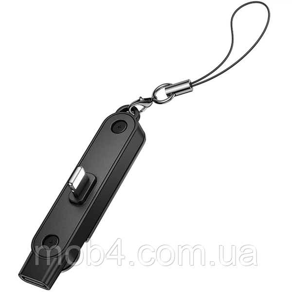 Переходник HOCO UA47 iP male to Type-C female скоростной адаптер подставка 2в1 для iPhone и iPad с поддержкой PD 30W Серый 3152285125 фото