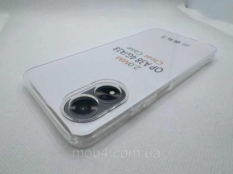 Прозорий силіконовий чохол 2 мм. для Oppo A38 4G 2127316452 фото