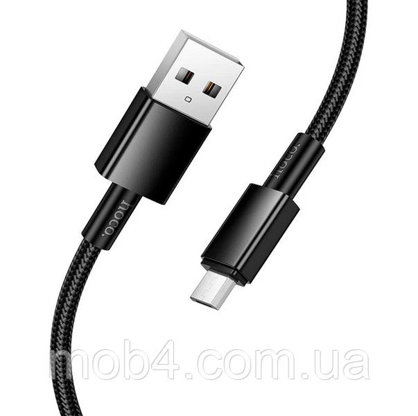 Кабель Hoco X119 Micro USB 1м 2.4A з нейлоновою опліткою 2832953127 фото