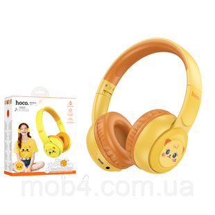 Дитячі бездротові Bluetooth навушники Hoco W60 з мікрофоном Жовтий 2731034315 фото