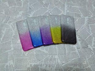 Блискучий силіконовий чохол Градієнт для Meizu X8 1212207866 фото